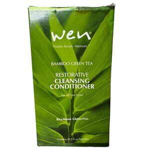 Wen Bamboo Green Tea Restorative Cleansing Conditioner 5 Travel 2oz Packets